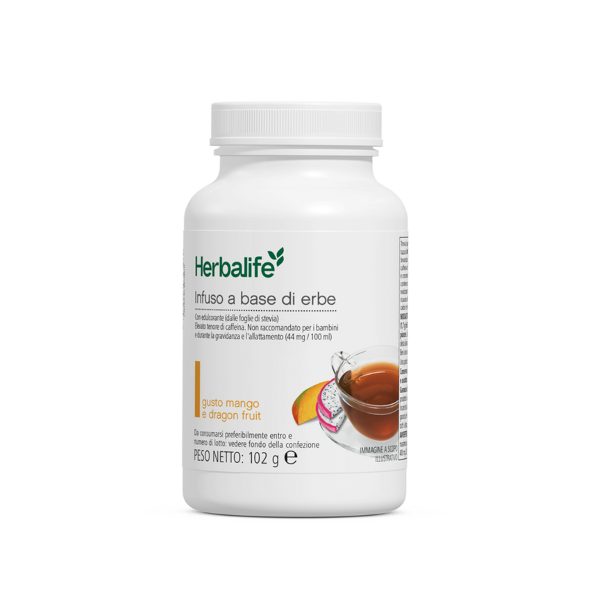 Infuso a base di erbe 102 g - gusto Mango e Dragon Fruit