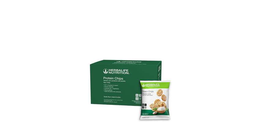 Protein Chips - gusto Cream & Onion - 10 sacchetti